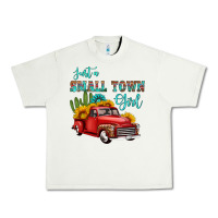 Pistachio just a small town girl with car Urban Heavy Tee - HRA Design Shop