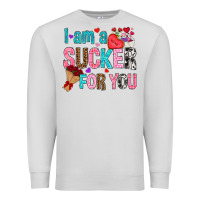 Dove Grey i am a sucker for you Premium Sweatshirt - NancyCooperArtShop