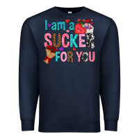 Navy i am a sucker for you Premium Sweatshirt - NancyCooperArtShop