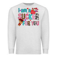 Oatmeal Heather i am a sucker for you Premium Sweatshirt - NancyCooperArtShop