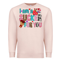 Pale Pink i am a sucker for you Premium Sweatshirt - NancyCooperArtShop