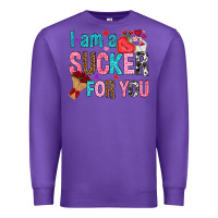Purple i am a sucker for you Premium Sweatshirt - NancyCooperArtShop