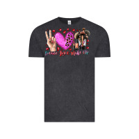 Vintage Black peace love makeup Vintage Tee - RacoonDesign