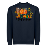 Navy fall vibes and that nurse life Heavyweight Sweatshirt - CowhideDigitalArt