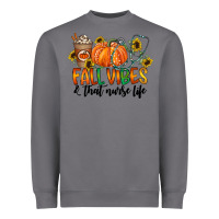 Storm fall vibes and that nurse life Heavyweight Sweatshirt - CowhideDigitalArt