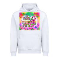 White Fight Cancer in all colors Urban Hoodie - NancyCooperArtShop