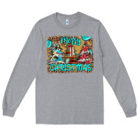 Heather Grey merry christmas Long Sleeve Tee - JahusDesignShop