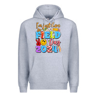 Heather Grey im just here for field day 2024 Premium Hoodie - Artiststas