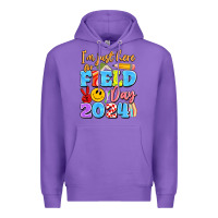 Purple im just here for field day 2024 Premium Hoodie - Artiststas