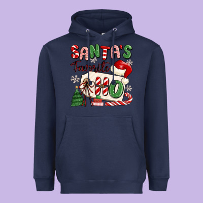 Santa's Favorite Ho Heavyweight Hoodie Designed By Maliassmallbusiness