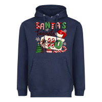 Navy santa's favorite ho Heavyweight Hoodie - MaliasSmallBusiness