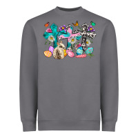 Storm Western rabbit with Cross and flowers Heavyweight Sweatshirt - Neo Western