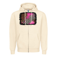 Sandshell racing leopard background Zipper Hoodie - Jasminsmagicworld