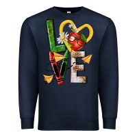 Navy teacher love nca Premium Sweatshirt - NancyCooperArtShop