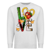 Oatmeal Heather teacher love nca Premium Sweatshirt - NancyCooperArtShop