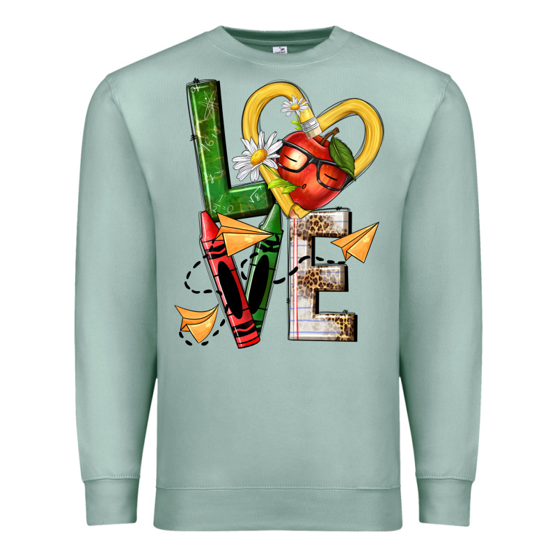 Teacher Love Nca Premium Sweatshirt by NancyCooperArtShop | Teevron