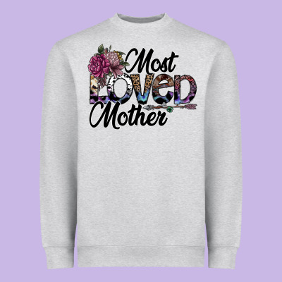 Most Loved Mother Heavyweight Sweatshirt Designed By Sublimationcraftshop