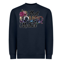 Navy most loved mother Heavyweight Sweatshirt - SublimationCraftShop