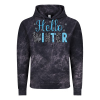 Cloud Black hello winter Vintage Hoodie - JahusDesignShop
