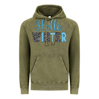 Vintage Olive hello winter Vintage Hoodie - JahusDesignShop