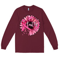 Burgundy sunflower faith Long Sleeve Tee - JahusDesignShop