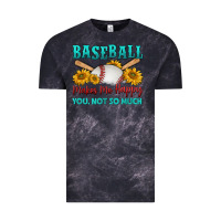 Cloud Black baseball makes me happy you, not so much Vintage Tee - HRA Design Shop