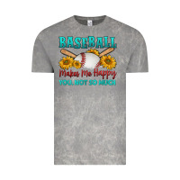 Baseball Makes Me Happy You, Not So Much Vintage Tee | Teevron