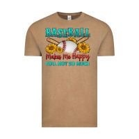 Vintage Coffee baseball makes me happy you, not so much Vintage Tee - HRA Design Shop