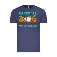 Vintage Denim baseball makes me happy you, not so much Vintage Tee - HRA Design Shop