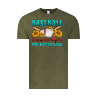 Vintage Olive baseball makes me happy you, not so much Vintage Tee - HRA Design Shop