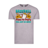 Vintage Zinc baseball makes me happy you, not so much Vintage Tee - HRA Design Shop