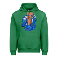 Emerald Colon Cancer diva blue ribbon Urban Hoodie - NancyCooperArtShop