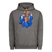 Pigment Tornado Colon Cancer diva blue ribbon Urban Hoodie - NancyCooperArtShop