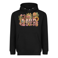 Black love horse western floral Heavyweight Hoodie - NancyCooperArtShop