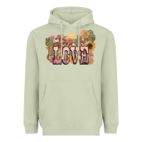 Matcha love horse western floral Heavyweight Hoodie - NancyCooperArtShop