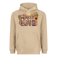 Mushroom love horse western floral Heavyweight Hoodie - NancyCooperArtShop