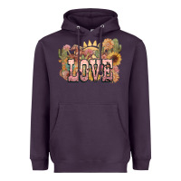 Plum love horse western floral Heavyweight Hoodie - NancyCooperArtShop