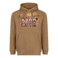 Toasted Coconut love horse western floral Heavyweight Hoodie - NancyCooperArtShop
