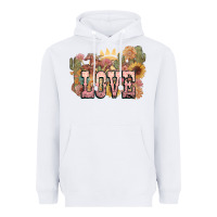 White love horse western floral Heavyweight Hoodie - NancyCooperArtShop