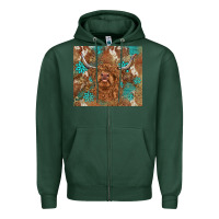 Sports Green highland cow turquoise gemstones western patterns Zipper Hoodie - BarkalooDesign