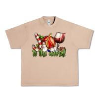 Burro joy to the world christmas wine Urban Heavy Tee - FaDigitalArtStudio