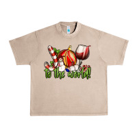 French Oak joy to the world christmas wine Urban Heavy Tee - FaDigitalArtStudio