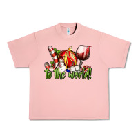 Salmon joy to the world christmas wine Urban Heavy Tee - FaDigitalArtStudio