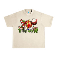 Sandshell joy to the world christmas wine Urban Heavy Tee - FaDigitalArtStudio