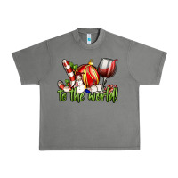Tornado joy to the world christmas wine Urban Heavy Tee - FaDigitalArtStudio