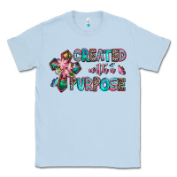 Dusty Blue created with a purpose Classic Tee - AdoDesignShop
