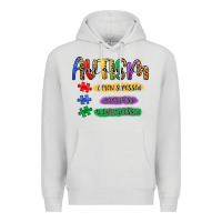 Dove Grey autism mama Premium Hoodie - Artiststas