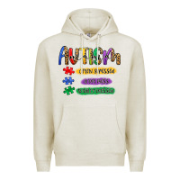Oatmeal Heather autism mama Premium Hoodie - Artiststas