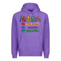 Purple autism mama Premium Hoodie - Artiststas