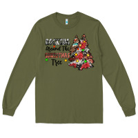 Army Green rocking around the christmas tree Long Sleeve Tee - JahusDesignShop